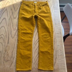 EUC! MOTHER The Mid Rise Dazzler Ankle Corduroys Size 29 Hopscotch WORN ONCE